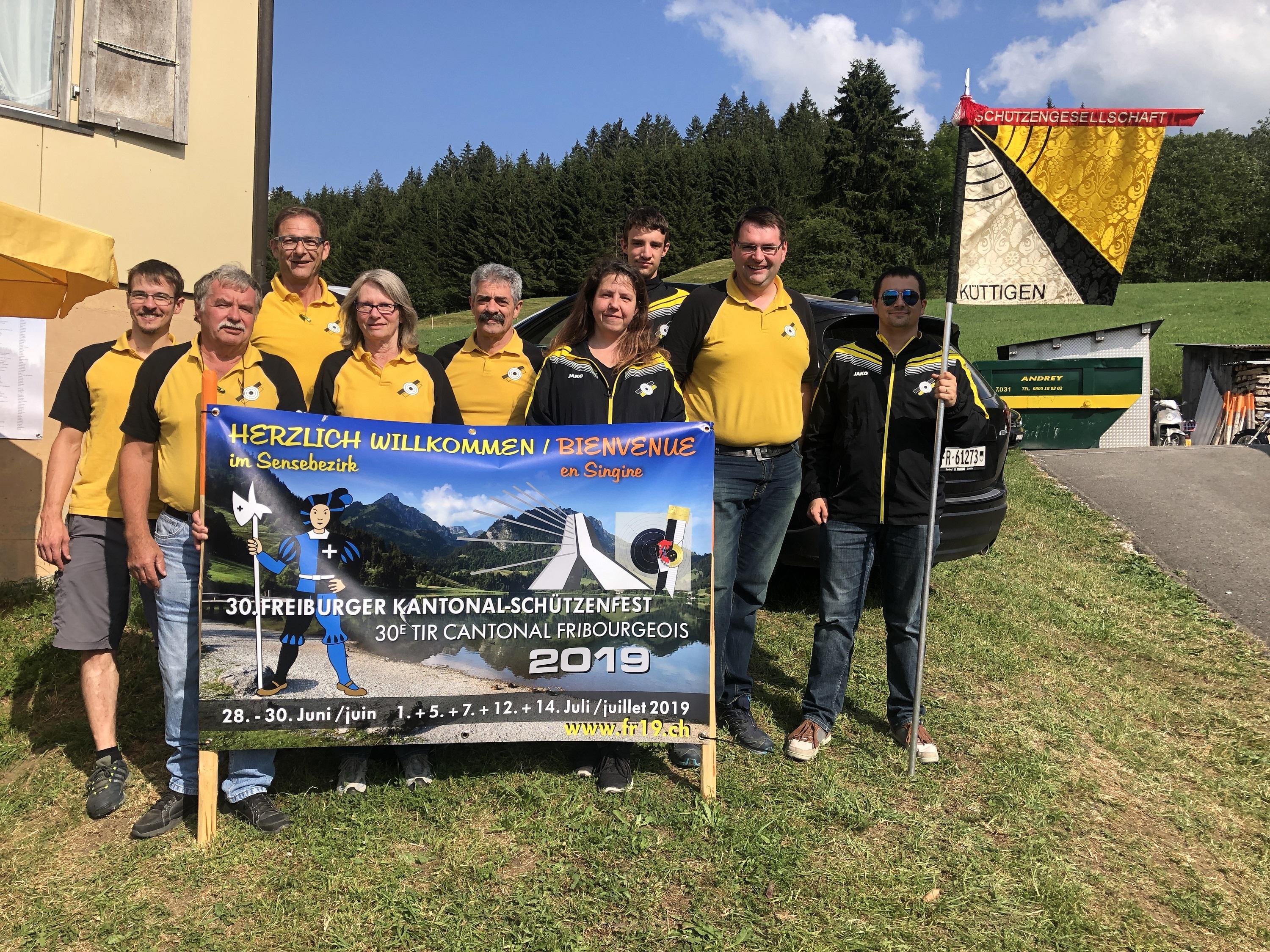 Gruppenfoto FR KSF 2019 vom 13.07.2019 (bei Schiessstand Plasselb)